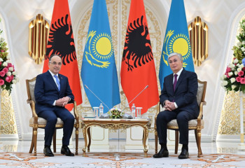 Kassym-Jomart Tokayev meets with  Albanian President Bajram Begaj in Akorda