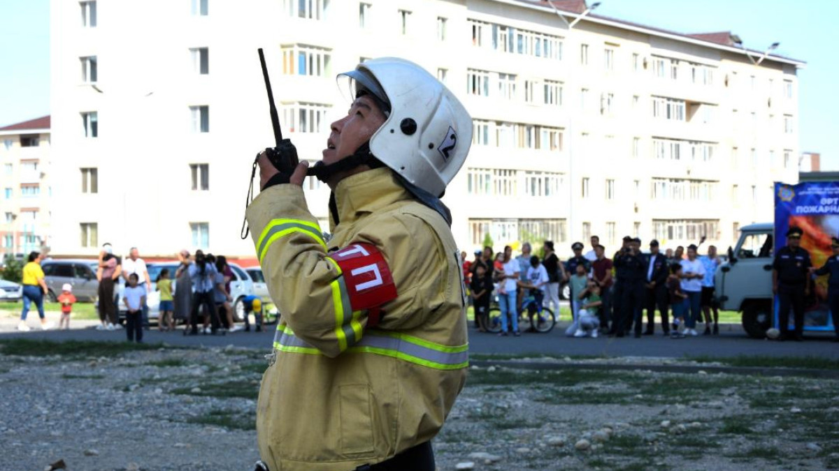 Противопожарные учения в многоэтажке провели в области Жетысу