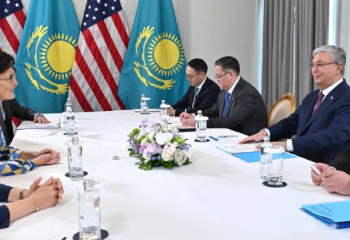Kazakh  President meets with Citigroup's Chief Executive Officer Jane Fraser
