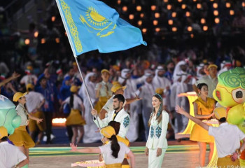 Казахстанская делегация приняла участие в торжественной церемонии открытия XIX Азиатских Игр