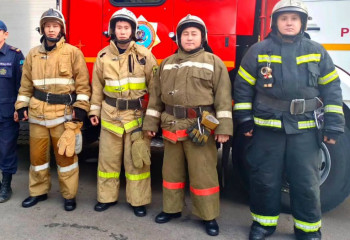 Петропавловские пожарные спасли маленького ребёнка, который чуть не задохнулся в дыму