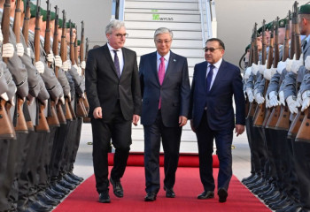 Tokayev arrives in Germany for  an official visit