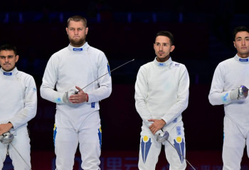 Азиада-2023: Семсерлесуден ерлер құрамасы күміс медаль иеленді