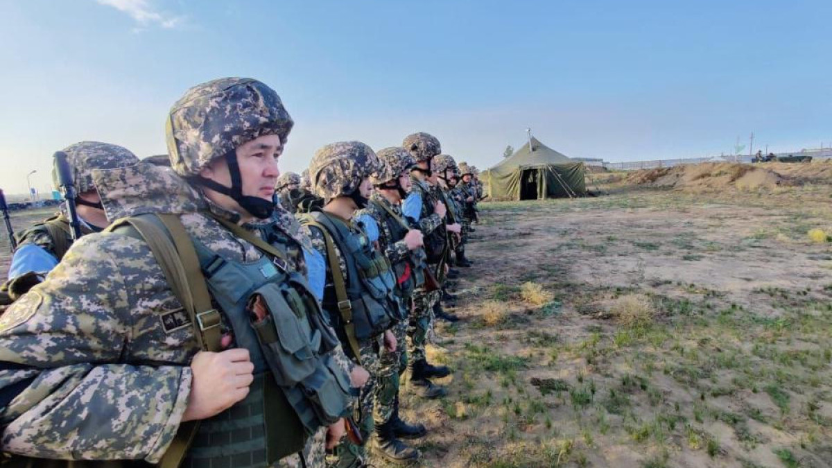 В Павлодаре проходят воинские сборы военнообязанных, приписанных к бригаде территориальной обороны