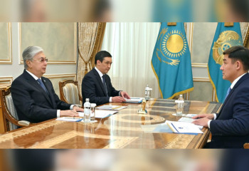 Глава государства принял министра юстиции Азамата Ескараева