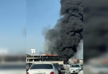 Елордада салынып жатқан ғимаратта құрылыс материалдары өртенді