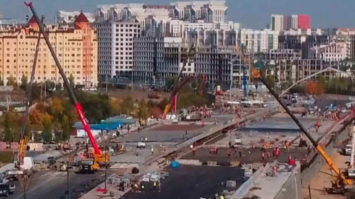 Новый мост в Астане скоро будет готов