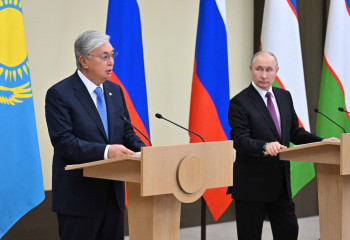 Касым-Жомарт Токаев принял участие в церемонии запуска транзита газа