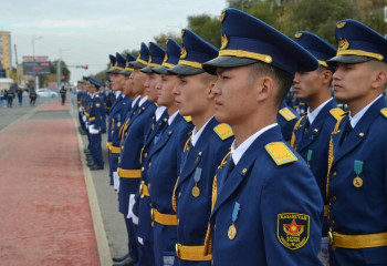 Выпуск офицеров прошел в военном институте Актобе