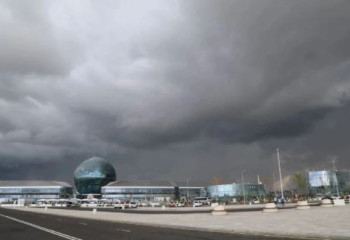 Штормовое предупреждение было объявлено в 9 регионах Казахстана