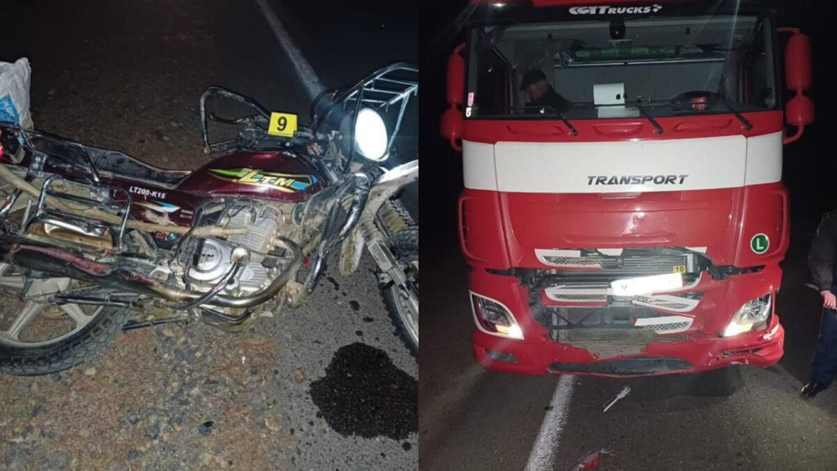 Мотоциклист погиб в ДТП на трассе в Актюбинской области