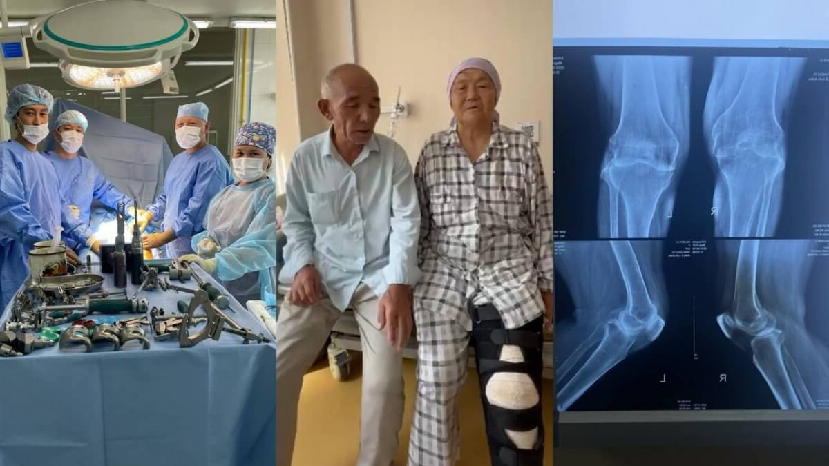 Ортопеды 7 горбольницы Алматы поставили на ноги пенсионерку, прикованную к коляске