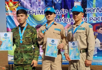 Военнослужащие Алматинского гарнизона провели соревнования