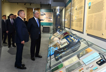 Kazakh President visits Karatal Museum of Local History