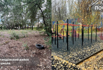 В акимате показали, что случилось со спортплощадками в школах Алматы