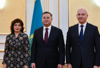 Kazakh FM meets with leadership of Turkic Culture and Heritage Foundation and Turkic Academy