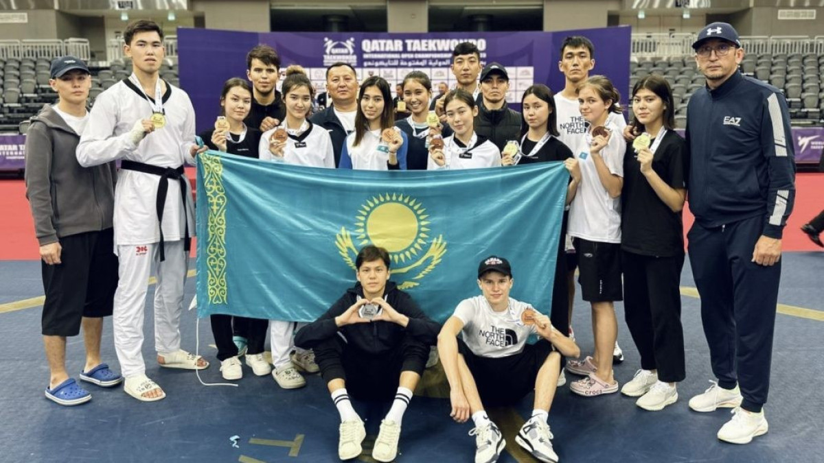 6 золотых медалей завоевали казахстанские таеквондисты на международном турнире