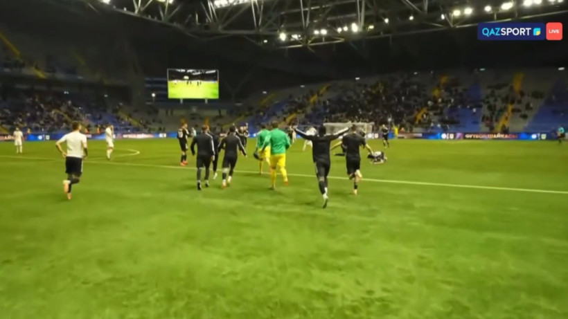  Кадр из видеотрансляции матча на канале Qazsport 