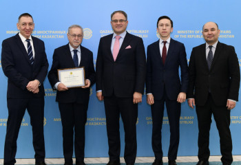Ambassador of Poland honored at Kazakh FM