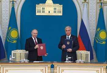 Ряд документов подписали Касым-Жомарт Токаев и Владимир Путин