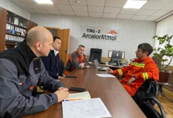 Илья Рожков посетил ТЭЦ-2 АО «Арселор Миттал Темиртау».