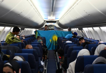 Kazakhstan citizens and their families arrived in Almaty from the Gaza Strip