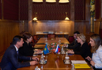 Аида Балаева Ресейдің Мәдениет министрімен ынтымақтастықтың өзекті мәселелерін талқылады