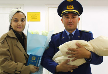 Қарулы күштер офицерінің отбасында 20 миллионыншы қазақстандық дүниеге келді