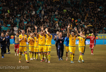 Футболдан Қазақстан ұлттық құрамасы 2024 жылғы Еуропа чемпионатының іріктеу кезеңі аясында Қазақстан ұлттық құрамасы өз алаңында Сан-Маринодан басым түсті