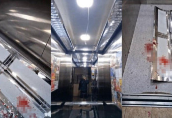 Астанада жеделсатыдағы темір бөлшек әйелдің басына құлап кетті