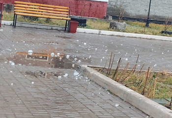 Гололед обрушился на Астану