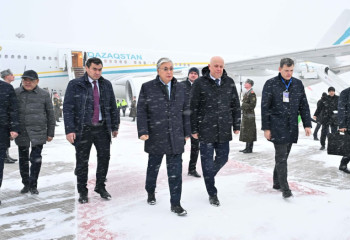 Tokayev arrives in Minsk to participate in a session of CSTO Collective Security Council