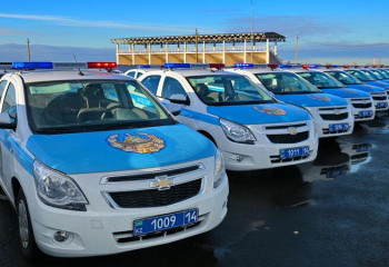 Ключи от новых автомобилей получили павлодарские полицейские