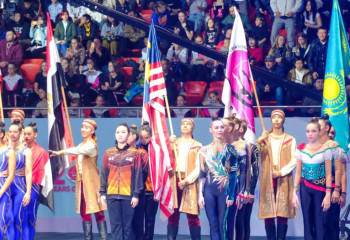 Чемпионат мира по эстетической групповой гимнастике начался в Алматы
