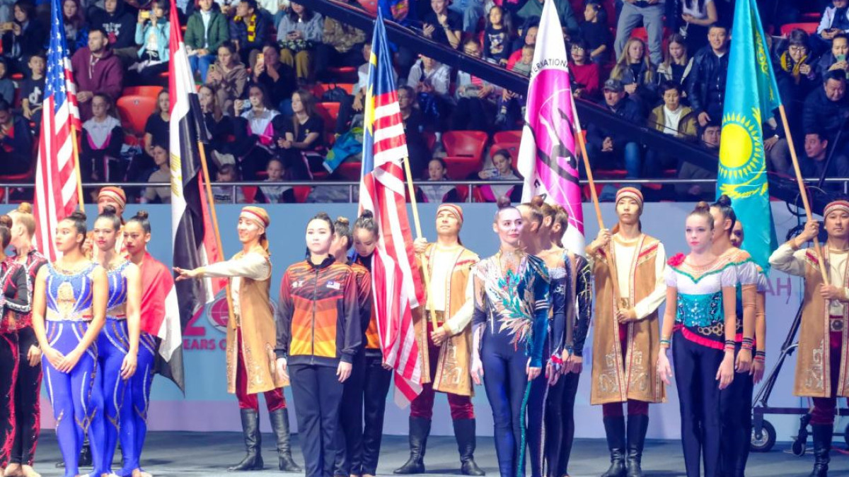 Алматыда эстетикалық топтық гимнастикадан әлем чемпионаты өтіп жатыр