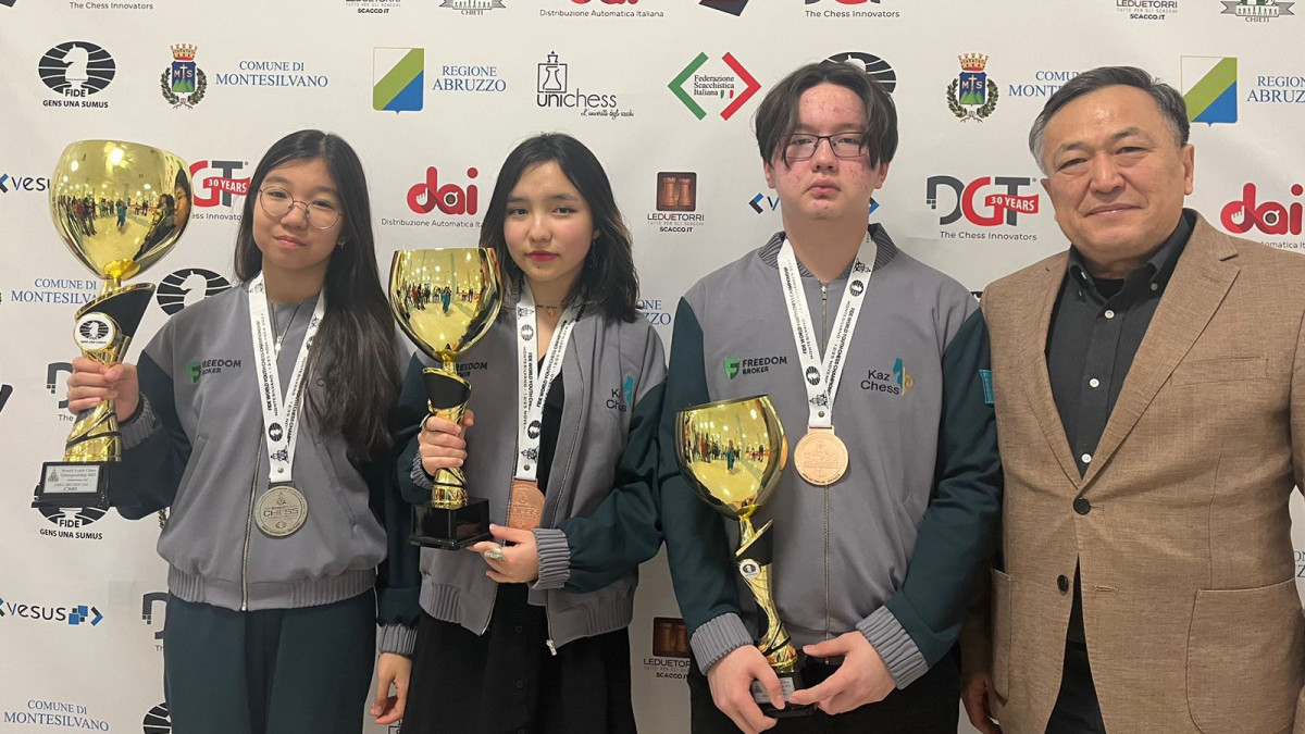 Казахстанские шахматисты завоевали три медали на чемпионате в Италии