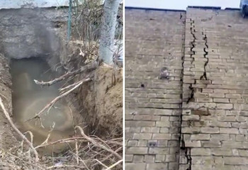 Расходится по швам: Жители боятся обрушения дома в Актау