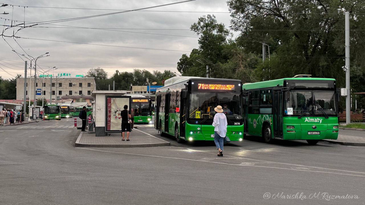 Новый автобусный маршрут запущен из нижней части Алматы в пригород