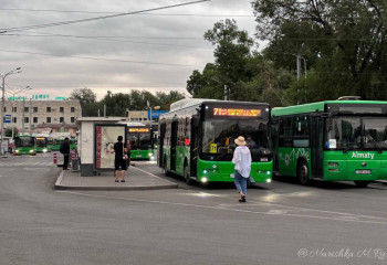 Новый автобусный маршрут запущен из нижней части Алматы в пригород