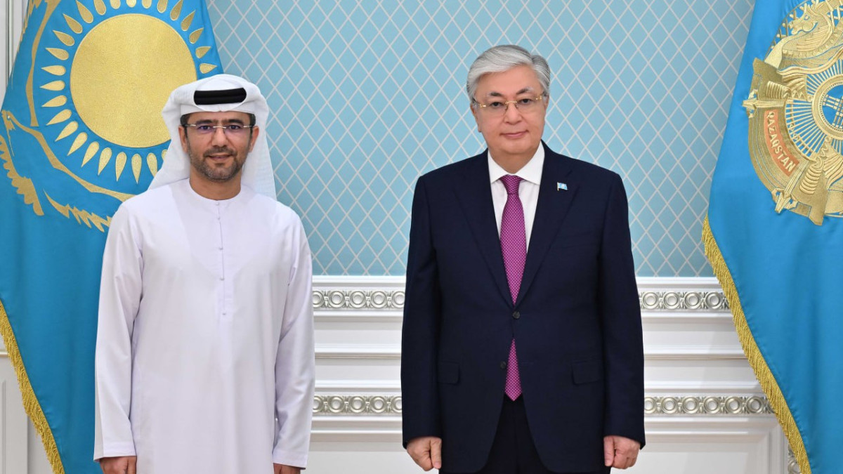 Мемлекет басшысы Abu Dhabi Ports Group компаниясының басқарушы директорын қабылдады