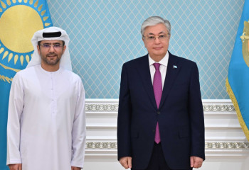 Мемлекет басшысы Abu Dhabi Ports Group компаниясының басқарушы директорын қабылдады