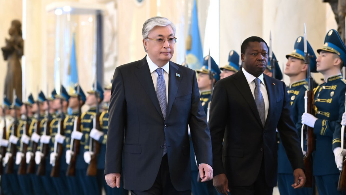 President of the Togolese Republic arrives at Akorda Palace