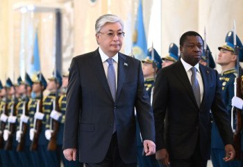 President of the Togolese Republic arrives at Akorda Palace
