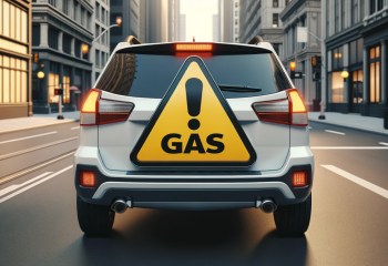 Владельцев транспорта на газовом двигателе начнут штрафовать за отсутствие специального знака