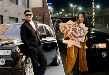 Жақында ажырасқан Жахан Отарғалиев басқа аруға 101 роза сыйлады