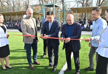 «Ордабасы» футбол орталығының алаңы заманауи талапқа сай жаңарды