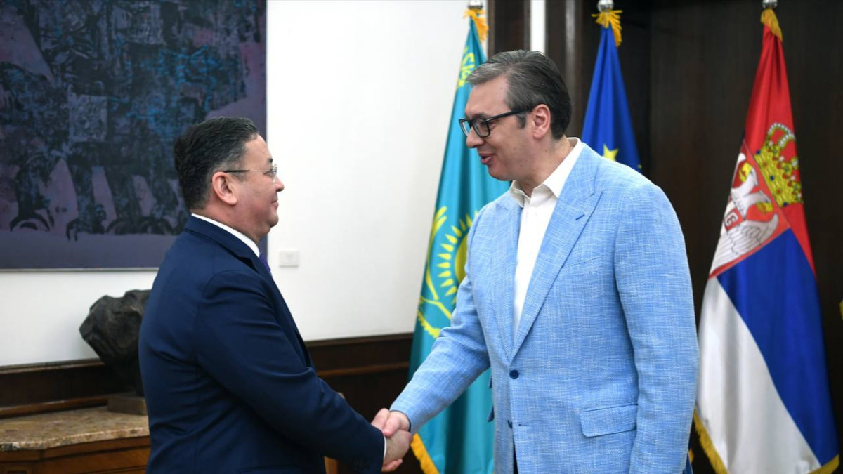 Kazakh FM meets  with President of Serbia