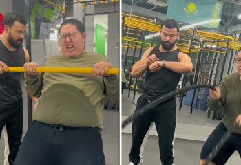 Айтым Жакупов превратил парня весом в 140 кг в атлета