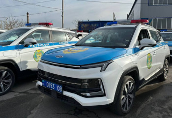 Электрокары отечественного производства купили для полицейских Жамбылской области