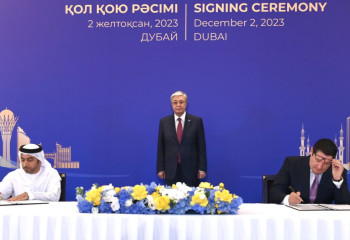 Қазақстан президенті Дубайда бірқатар келісімге қол қою рәсіміне қатысты